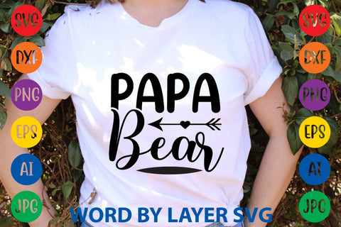 Papa Bear svg design SVG Rafiqul20606 