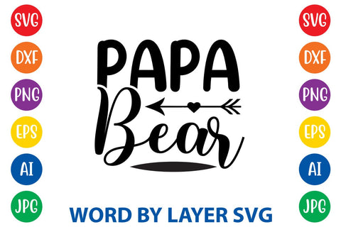 Papa Bear svg design SVG Rafiqul20606 