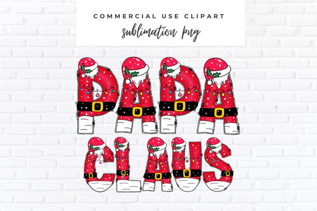Papa Claus PNG | Family Christmas Shirt Sublimation Design Sublimation BijouBay 