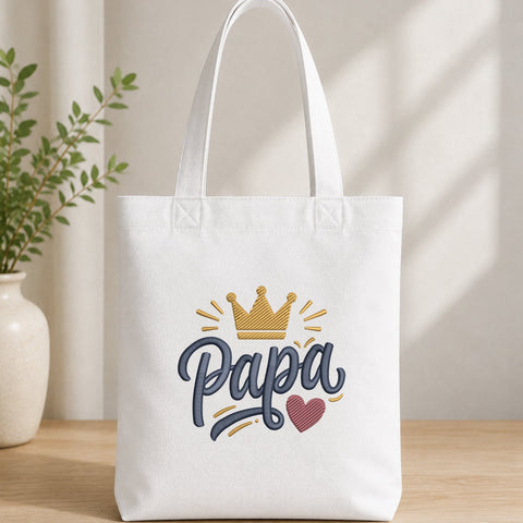 Papa Embroidery Design – Papa Crown Heart Machine Embroidery File, Dad Grandpa Father Gift Design Embroidery/Applique DESIGNS PatternFeed8 