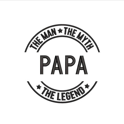 Papa Machine Embroidery Design, 4 sizes, Instant download Embroidery/Applique DESIGNS Nino Nadaraia 