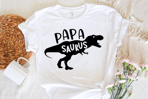 Papa saurus, Father's Day T-shirt, Dad Quote Design SVG FiveStarCrafting 