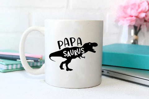 Papa saurus, Father's Day T-shirt, Dad Quote Design SVG FiveStarCrafting 