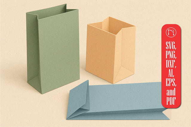 Paper Bag Die Cut Template SVG Cut File SVG MD JOYNAL ABDIN 