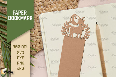 Paper Bookmark SVG Bundle. Fantasy Bookmark Paper Cut 3D Paper Evgenyia Guschina 