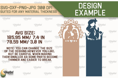 Paper Bookmark SVG Bundle. Fantasy Bookmark Paper Cut 3D Paper Evgenyia Guschina 