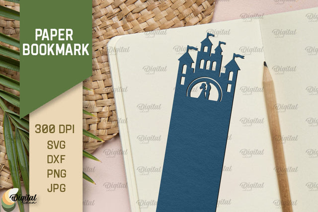 Paper Bookmark SVG. Fantasy Bookmark Paper Cut 3D Paper Evgenyia Guschina 