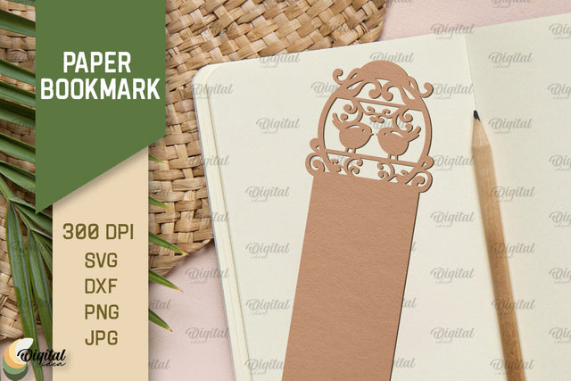 Paper Bookmark SVG. Fantasy Bookmark Paper Cut 3D Paper Evgenyia Guschina 