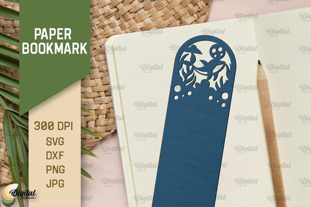 Paper Bookmark SVG. Fantasy Bookmark Paper Cut 3D Paper Evgenyia Guschina 