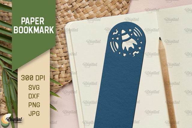 Paper Bookmark SVG. Fantasy Bookmark Paper Cut 3D Paper Evgenyia Guschina 