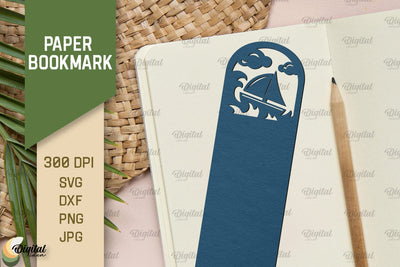 Paper Bookmark SVG. Fantasy Bookmark Paper Cut 3D Paper Evgenyia Guschina 