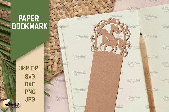 Paper Bookmark SVG. Fantasy Bookmark Paper Cut 3D Paper Evgenyia Guschina 
