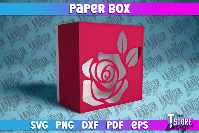 Paper Box SVG | Paper Cut SVG | Home Design SVG The T Store Design 
