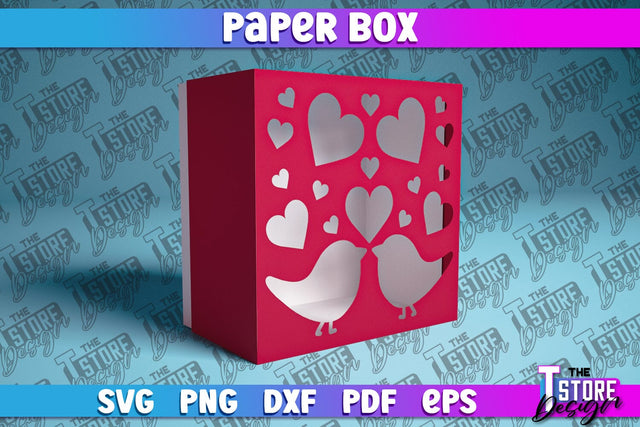 Paper Box SVG | Paper Cut SVG | Home Design SVG The T Store Design 