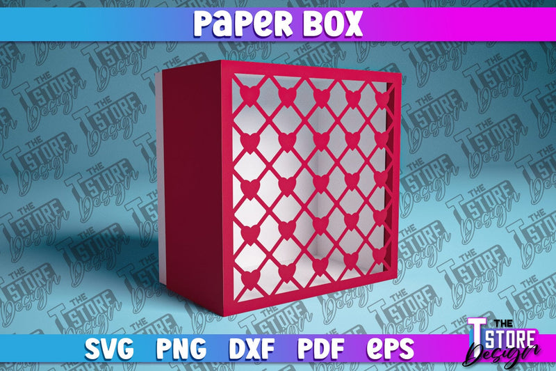 Paper Box SVG | Paper Cut SVG | Home Design SVG The T Store Design 