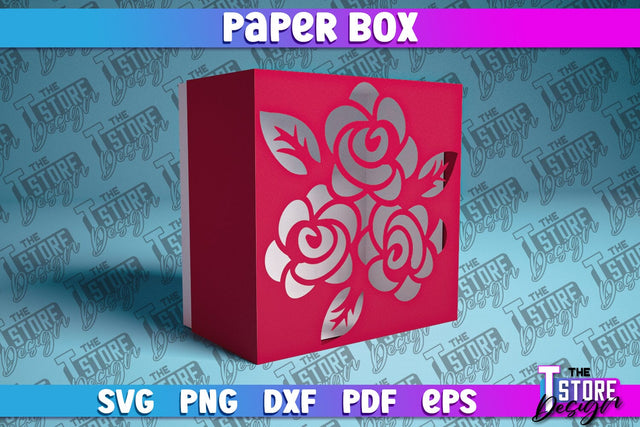 Paper Box SVG | Paper Cut SVG | Home Design SVG The T Store Design 