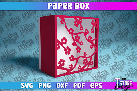 Paper Box SVG | Paper Cut SVG | Home Design SVG The T Store Design 