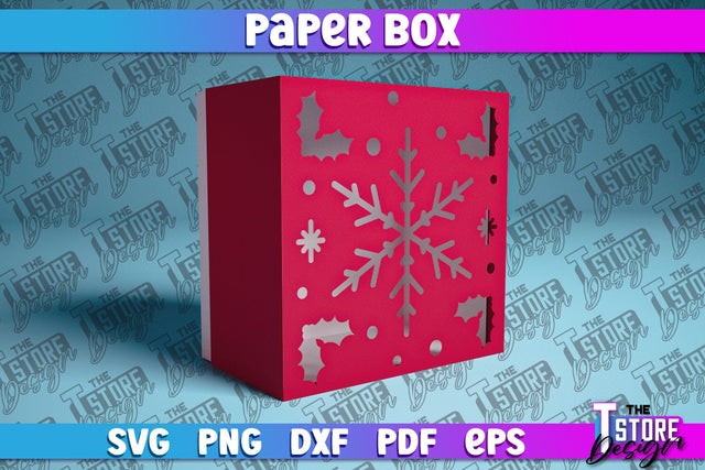 Paper Box SVG | Paper Cut SVG | Home Design SVG The T Store Design 
