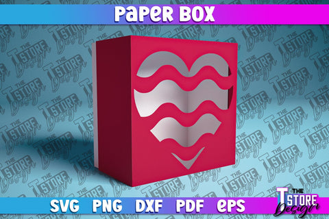 Paper Box SVG | Paper Cut SVG | Home Design SVG The T Store Design 