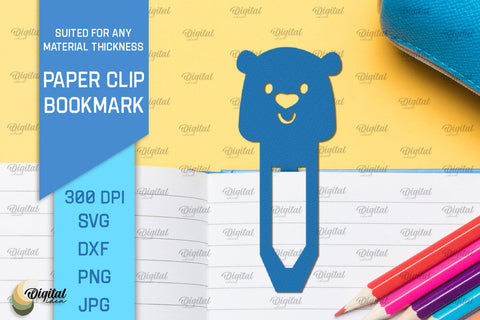 Paper Clip Bookmarks SVG Bundle. Bookmarks Clip Template SVG SVG Evgenyia Guschina 