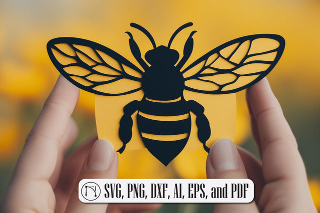 Paper Cut Bee SVG Cut File SVG MD JOYNAL ABDIN 