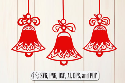 Paper Cut Bells SVG Cut File SVG MD JOYNAL ABDIN 