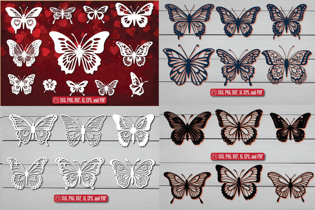 Paper Cut Butterfly SVG Bundle SVG MD JOYNAL ABDIN 