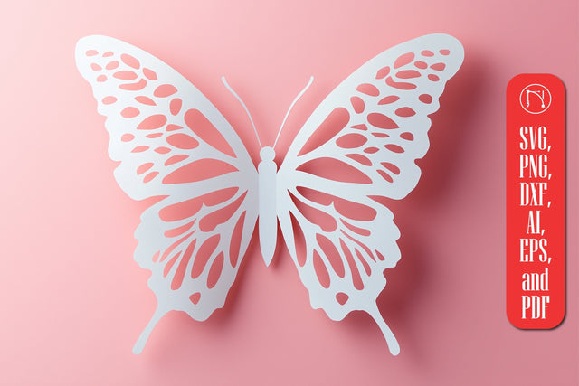 Paper Cut Butterfly SVG Cut File SVG MD JOYNAL ABDIN 