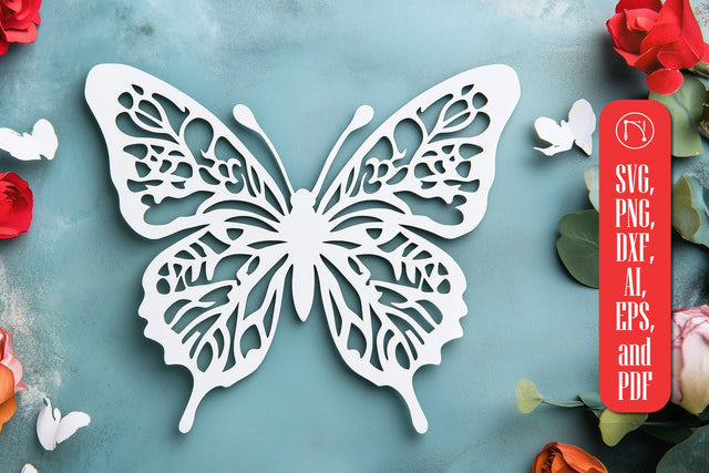 Paper Cut Butterfly SVG Cut File SVG MD JOYNAL ABDIN 