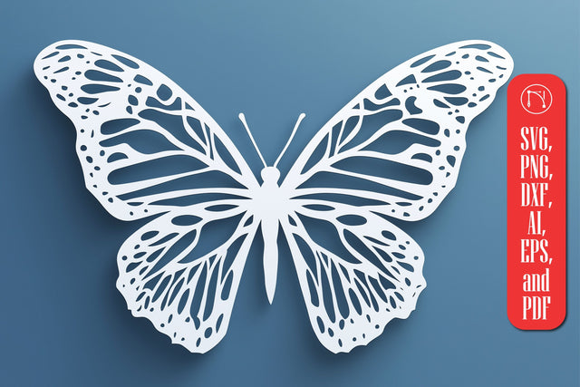 Paper Cut Butterfly SVG Cut File SVG MD JOYNAL ABDIN 