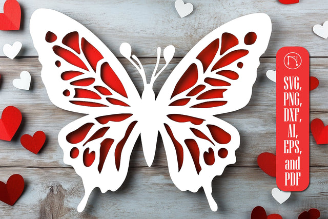 Paper Cut Butterfly SVG Cut File SVG MD JOYNAL ABDIN 