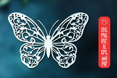 Paper Cut Butterfly SVG Cut File SVG MD JOYNAL ABDIN 