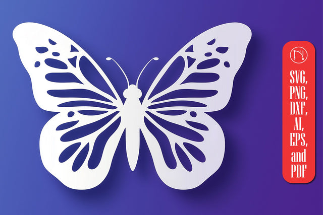 Paper Cut Butterfly SVG Cut File SVG MD JOYNAL ABDIN 