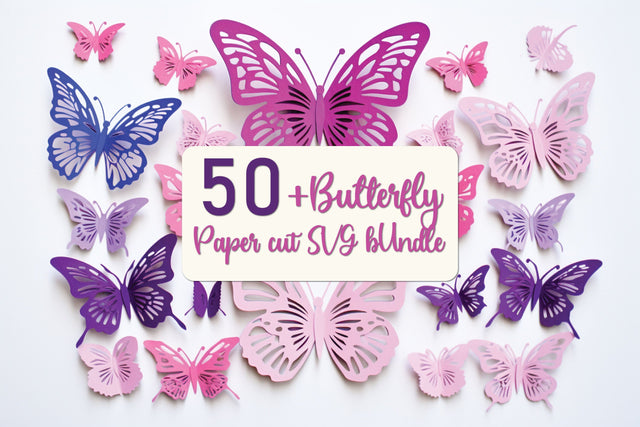 Paper Cut Butterfly SVG Mega Bundle SVG MD JOYNAL ABDIN 