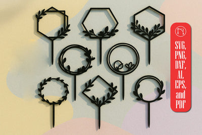 Paper Cut Cake Topper SVG Cut File SVG MD JOYNAL ABDIN 