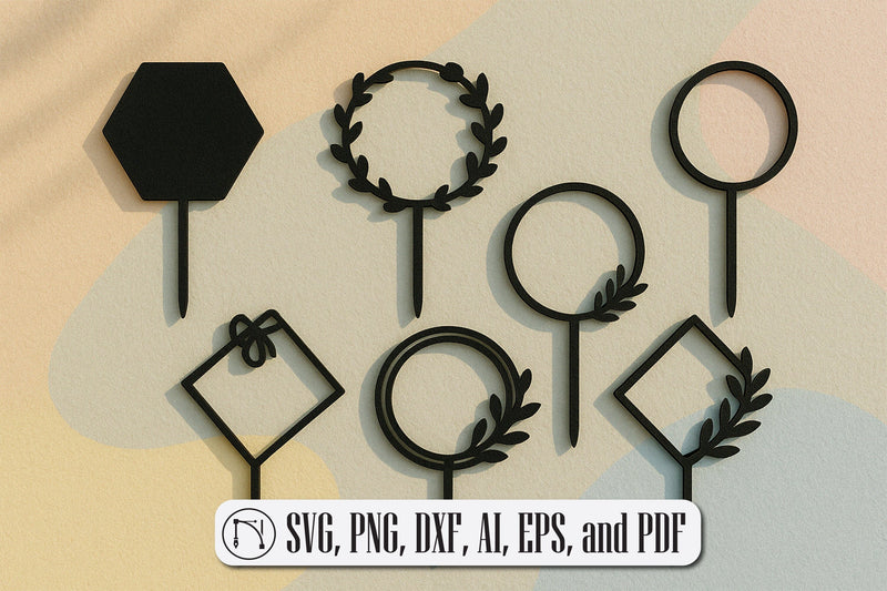 Paper Cut Cake Topper SVG Cut File SVG MD JOYNAL ABDIN 