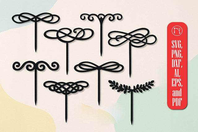 Paper Cut Cake Topper SVG Cut File SVG MD JOYNAL ABDIN 