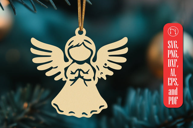 Paper Cut Christmas Angel SVG Cut File SVG MD JOYNAL ABDIN 