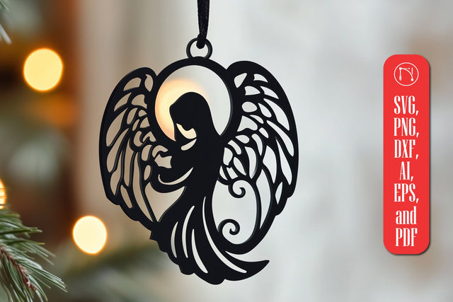 Paper Cut Christmas Angel SVG Cut File SVG MD JOYNAL ABDIN 