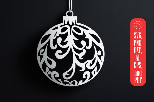 Paper Cut Christmas Ball Wall Decor SVG SVG MD JOYNAL ABDIN 
