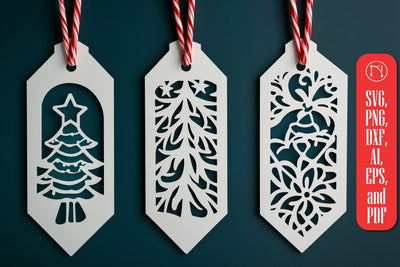 paper-cut Christmas Bookmark SVG cut file SVG MD JOYNAL ABDIN 