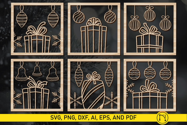 Paper Cut Christmas Decor SVG Bundle SVG MD JOYNAL ABDIN 