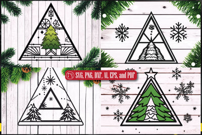 Paper Cut Christmas Decor SVG Bundle SVG MD JOYNAL ABDIN 