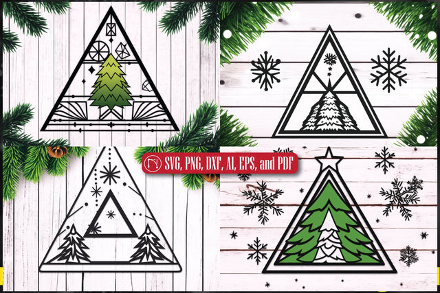 Paper Cut Christmas Decor SVG Bundle SVG MD JOYNAL ABDIN 