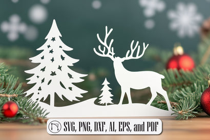 paper cut Christmas Decor SVG cut file SVG MD JOYNAL ABDIN 