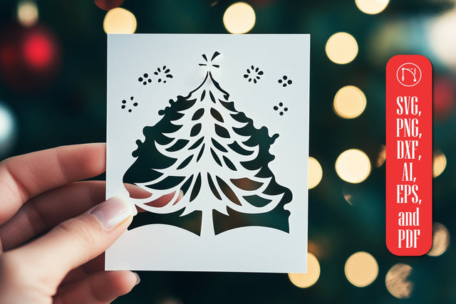 Paper-Cut Christmas Gift Card SVG SVG MD JOYNAL ABDIN 