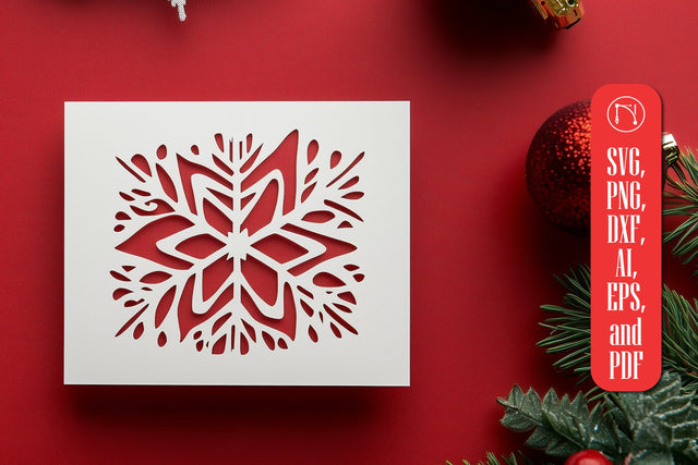 Paper-Cut Christmas Gift Card SVG SVG MD JOYNAL ABDIN 