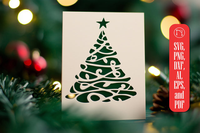 Paper-Cut Christmas Gift Card SVG SVG MD JOYNAL ABDIN 