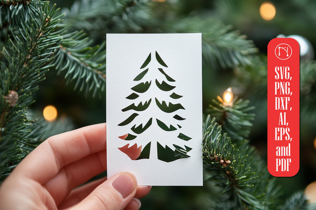 Paper-Cut Christmas Gift Card SVG SVG MD JOYNAL ABDIN 