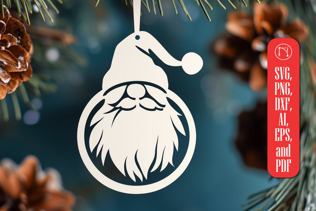 Paper Cut Christmas Gnome SVG Cut File SVG MD JOYNAL ABDIN 